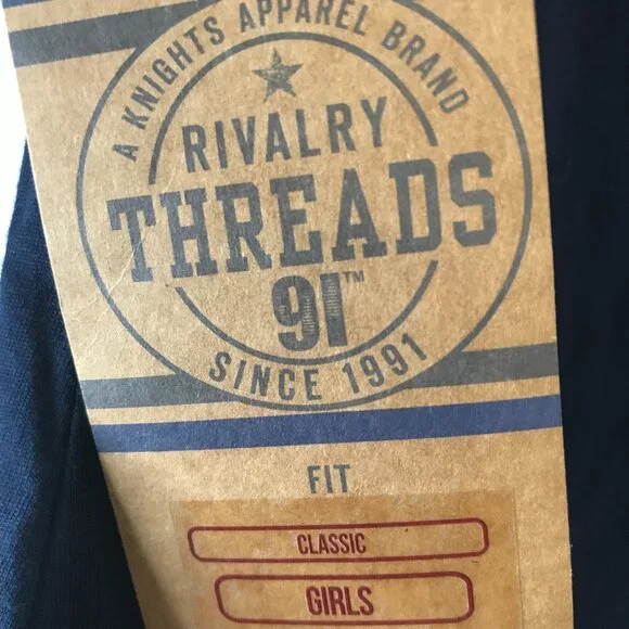 Little Girls Rivalry Threads Michigan Wolverines T-Shirt M 7/8 Navy - Picture 4 of 7